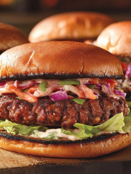 Vegetarian chipotle-black-bean-burger