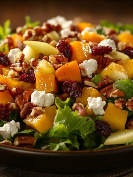 Autumn Harvest Salad with Maple Dijon Vinaigrette